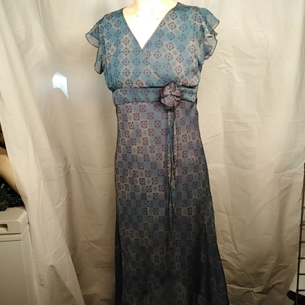 Child's blue formal dress